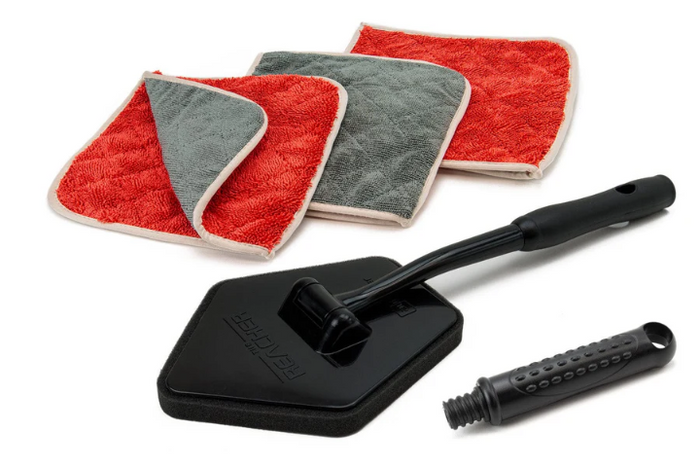 Autofiber [Reacher GPT] Glass Perfect Towels & Reacher Extension Tool + 3 pack