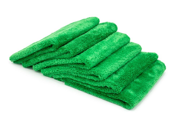 Autofiber [Korean Plush 350] Edgeless Detailing Towels (16 in. x 16 in. 350 gsm) 6 pack